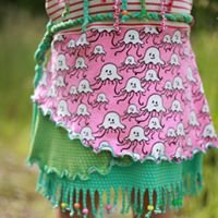 Organic jersey Jellyfish - cottoncandy