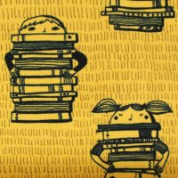 Tissue jersey organique Book Kids - senf