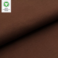 Tissue jersey organique de couleur unieschoko (GOTS)